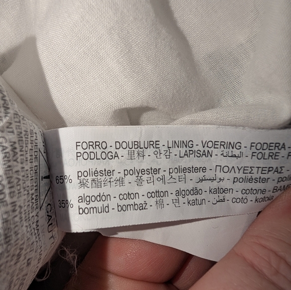 NWOT Zara White Eyelet Ruffle Mini Dress Whimsy CottageCore Beach Coquette - Picture 14 of 14